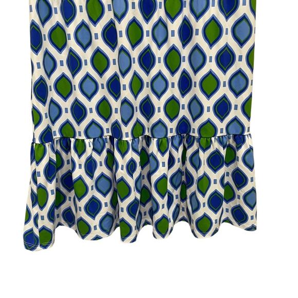 Jude Connally Annabelle Mini Dress Blue White Size Medium - Picture 3 of 8